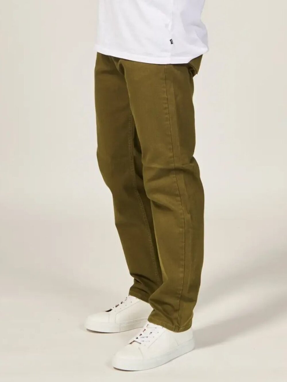 Rustic Dime Olive Green Slim Straight Denim Jeans/4499